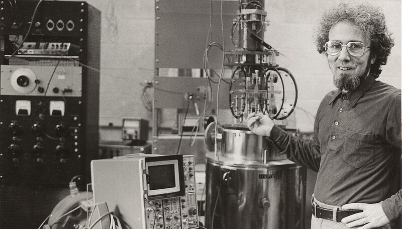 F. C. Moon in his lab